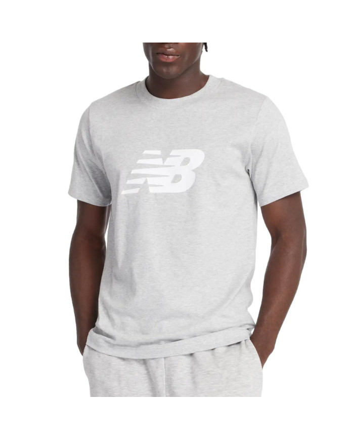 New Balance Koszulka męska S/S SPORT GRAPHIC V FLYING AG MT43906AG - Szara | Sklep Monotox