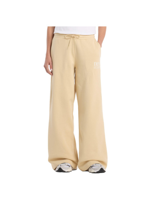 New Balance Spodnie damskie REIMAGINED FLEECE PANT WB61I4PUABC - Żółte | Sklep Monotox