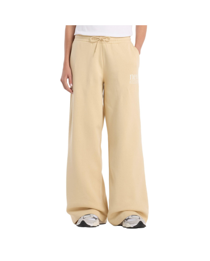 New Balance Spodnie damskie REIMAGINED FLEECE PANT WB61I4PUABC - Żółte | Sklep Monotox