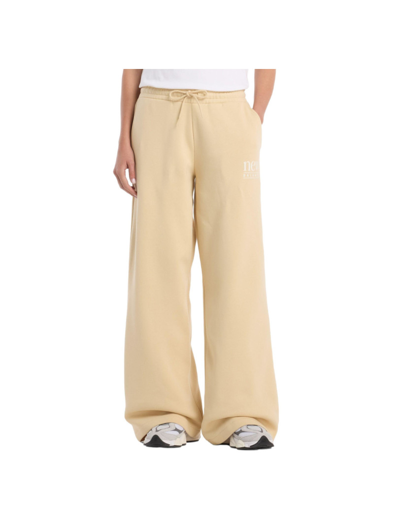 New Balance Spodnie damskie REIMAGINED FLEECE PANT WB61I4PUABC - Żółte | Sklep Monotox