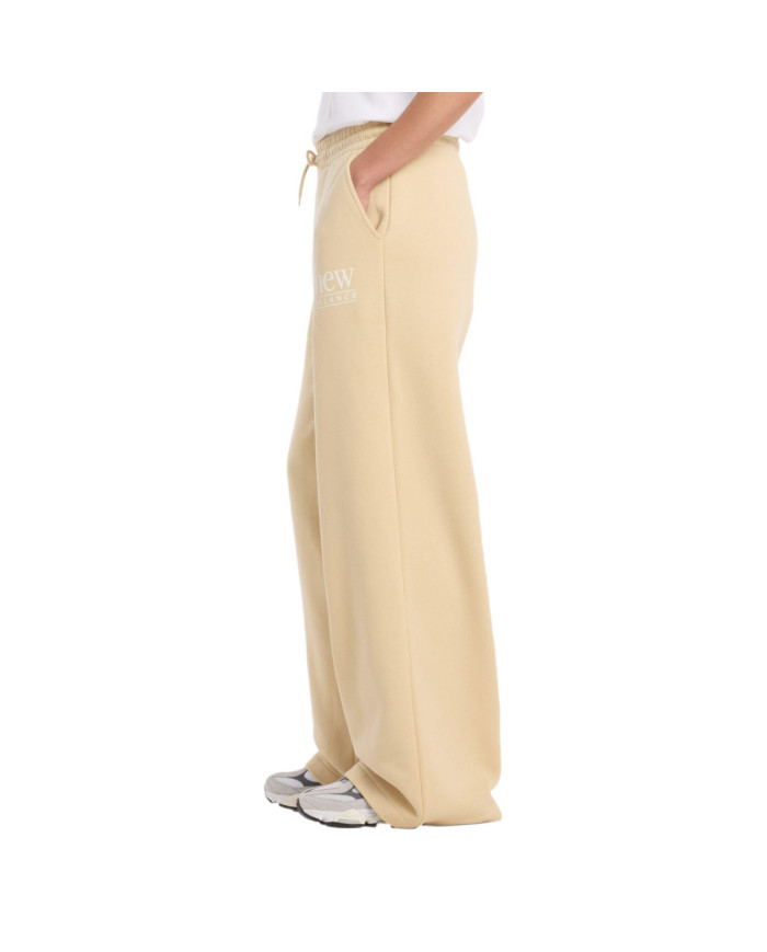 New Balance Spodnie damskie REIMAGINED FLEECE PANT WB61I4PUABC - Żółte | Sklep Monotox