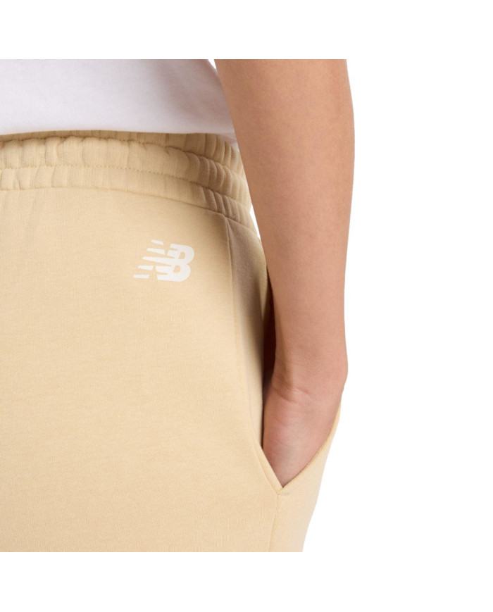 New Balance Spodnie damskie REIMAGINED FLEECE PANT WB61I4PUABC - Żółte | Sklep Monotox