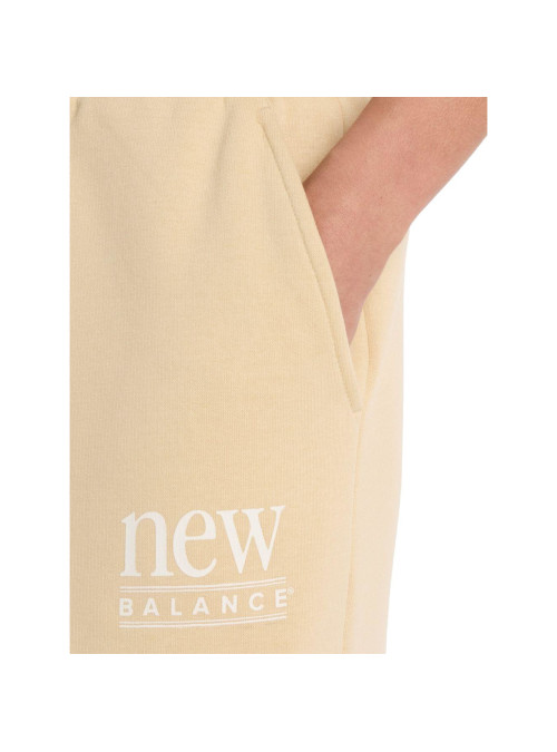 New Balance Spodnie damskie REIMAGINED FLEECE PANT WB61I4PUABC - Żółte | Sklep Monotox