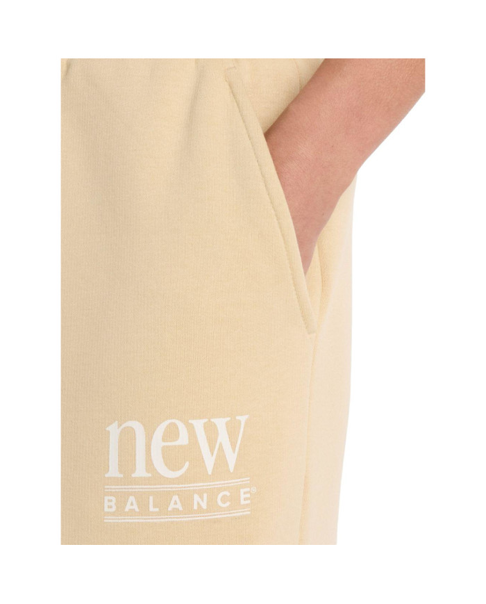 New Balance Spodnie damskie REIMAGINED FLEECE PANT WB61I4PUABC - Żółte | Sklep Monotox