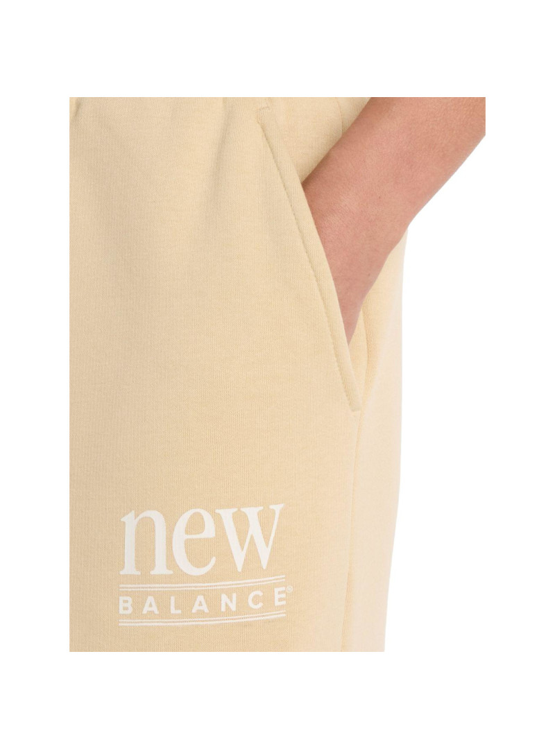 New Balance Spodnie damskie REIMAGINED FLEECE PANT WB61I4PUABC - Żółte | Sklep Monotox