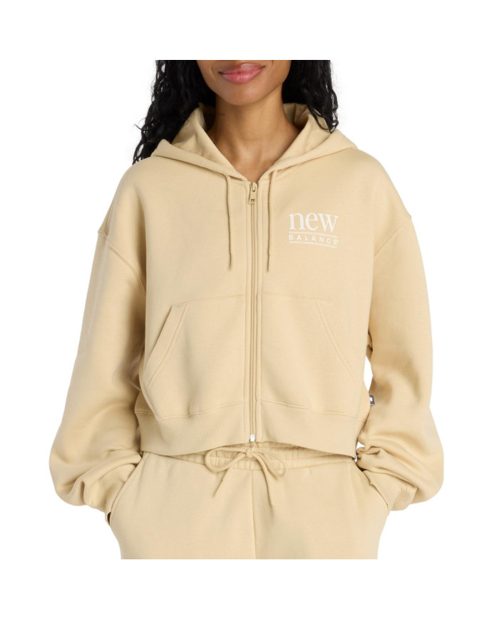 New Balance Bluza damska OVERSIZED PEACE HOODIE WJ6109B2ABC - Żółta | Sklep Monotox