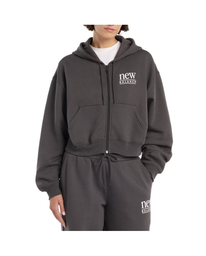 New Balance Bluza damska OVERSIZED PEACE HOODIE WJ6109B2ABR - Szara | Sklep Monotox