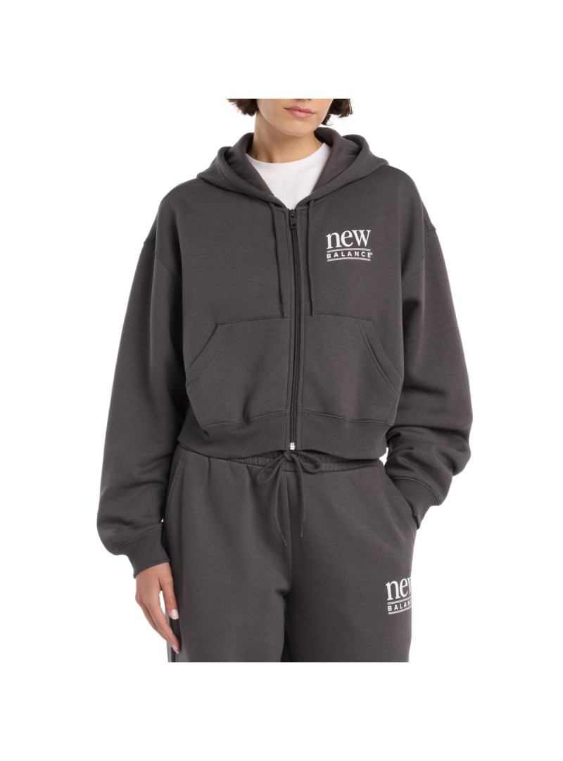 New Balance Bluza damska OVERSIZED PEACE HOODIE WJ6109B2ABR - Szara | Sklep Monotox