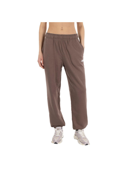 New Balance Spodnie damskie SPORT ESSENTIALS FRENCH TER ABP WP41500ABP - Brązowe | Sklep Monotox