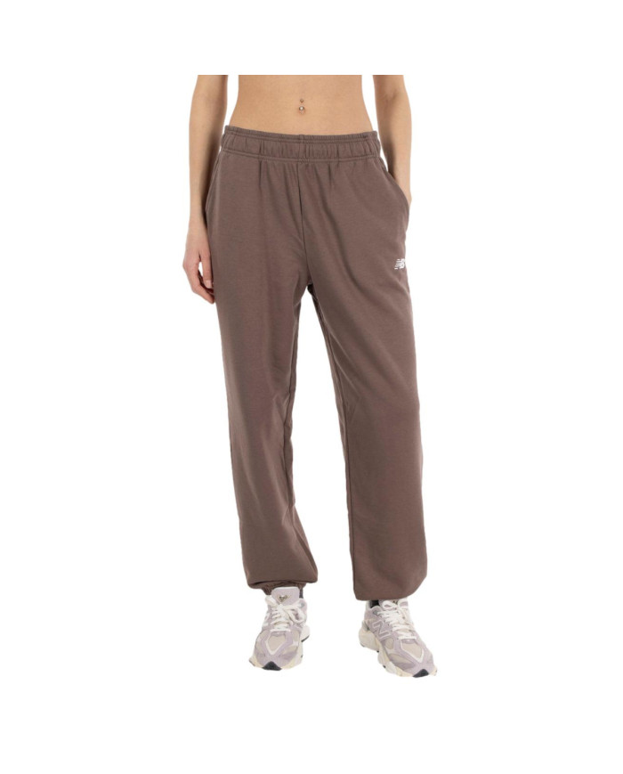 New Balance Spodnie damskie SPORT ESSENTIALS FRENCH TER ABP WP41500ABP - Brązowe | Sklep Monotox