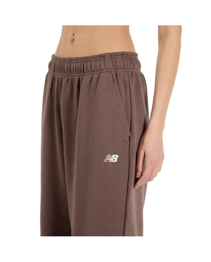 New Balance Spodnie damskie SPORT ESSENTIALS FRENCH TER ABP WP41500ABP - Brązowe | Sklep Monotox
