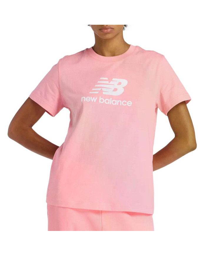 New Balance Koszulka damska SPORT ESSENTIALS JERSEY LO WT41502AA6 - Różowa | Sklep Monotox
