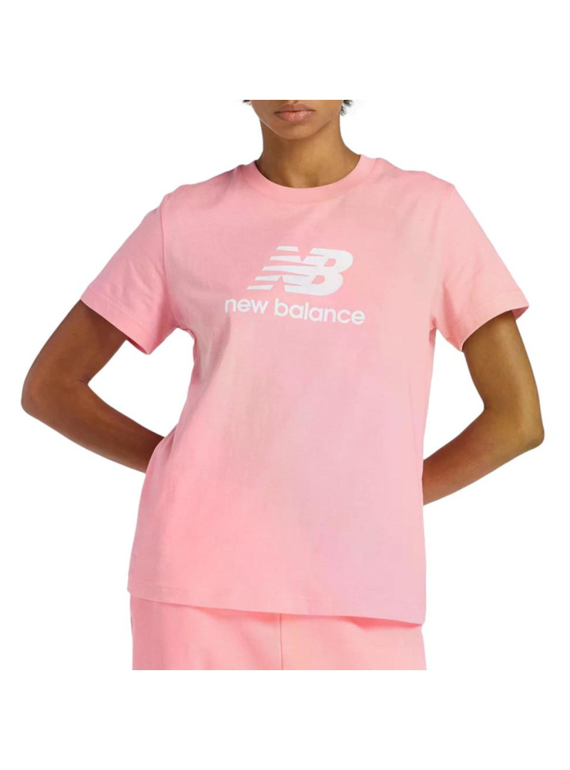 New Balance Koszulka damska SPORT ESSENTIALS JERSEY LO WT41502AA6 - Różowa | Sklep Monotox