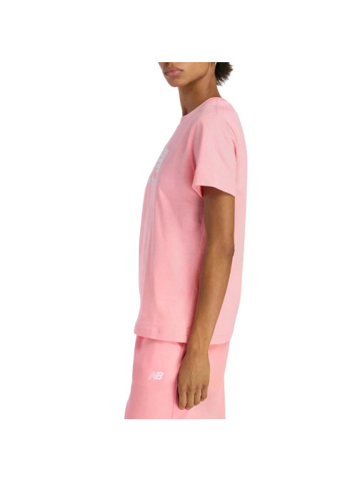 New Balance Koszulka damska SPORT ESSENTIALS JERSEY LO WT41502AA6 - Różowa | Sklep Monotox