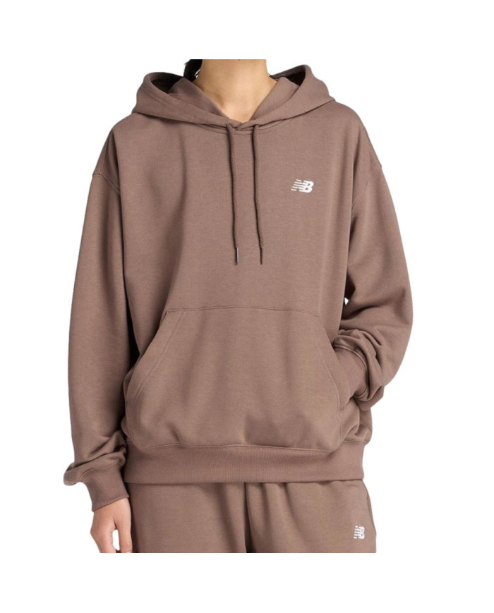 New Balance Bluza damska SPORT ESSENTIALS FRENCH TERRY WT41507ABP - Brązowa | Sklep Monotox