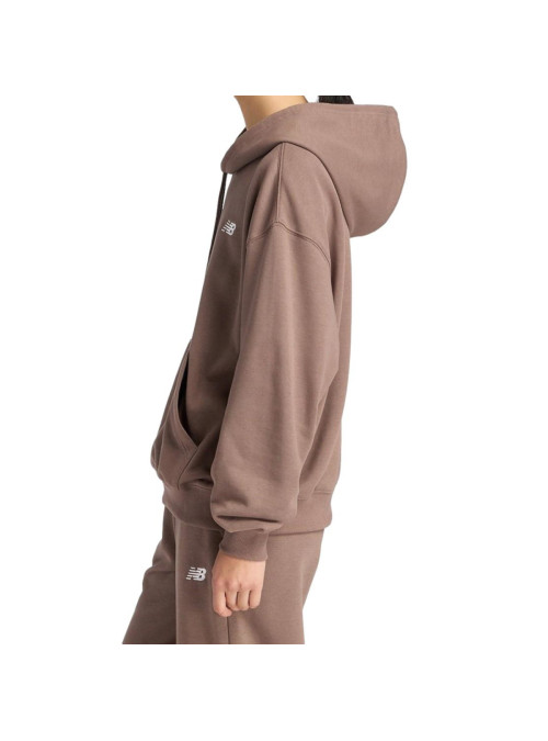 New Balance Bluza damska SPORT ESSENTIALS FRENCH TERRY WT41507ABP - Brązowa | Sklep Monotox
