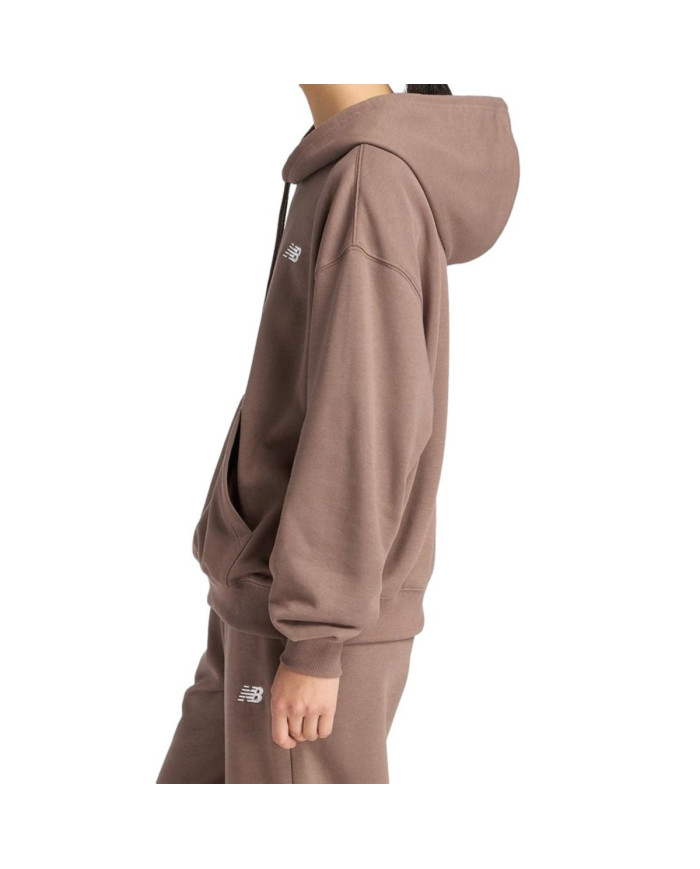New Balance Bluza damska SPORT ESSENTIALS FRENCH TERRY WT41507ABP - Brązowa | Sklep Monotox