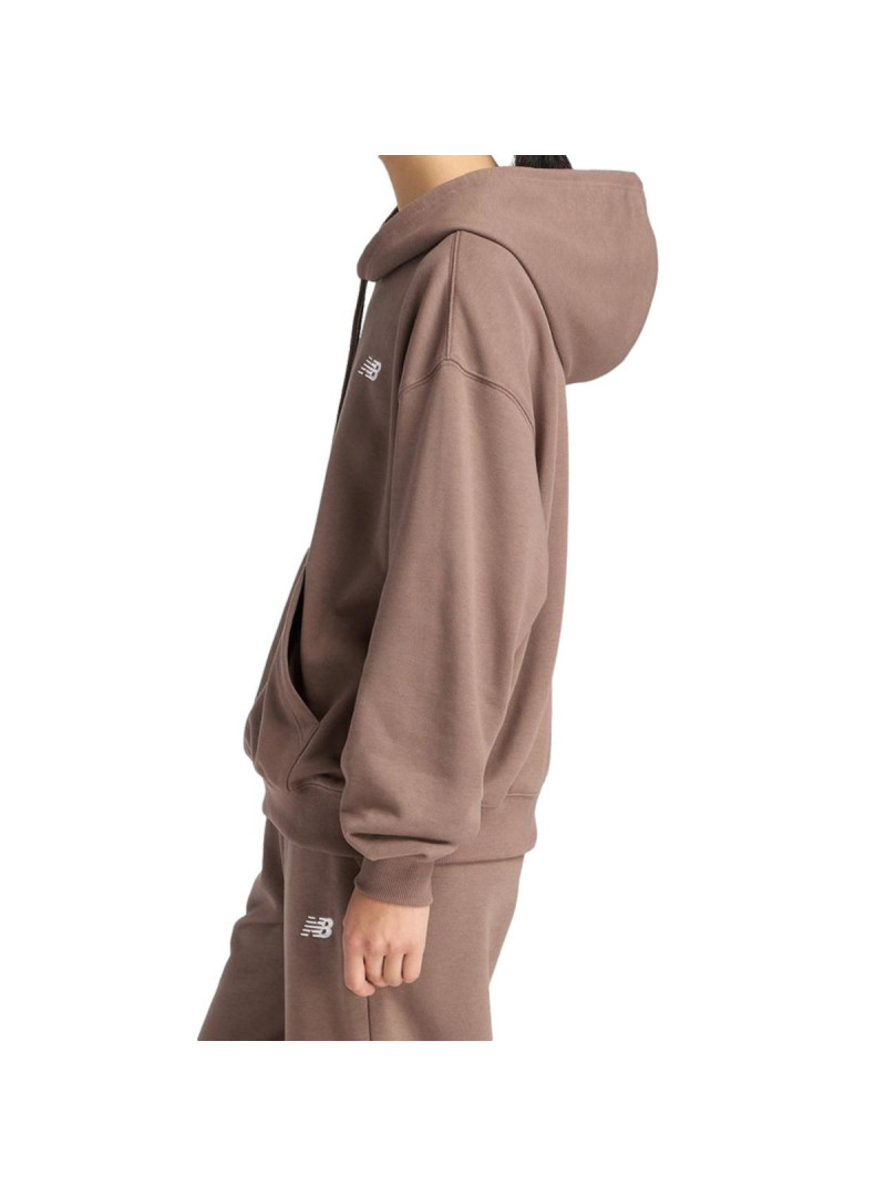 New Balance Bluza damska SPORT ESSENTIALS FRENCH TERRY WT41507ABP - Brązowa | Sklep Monotox