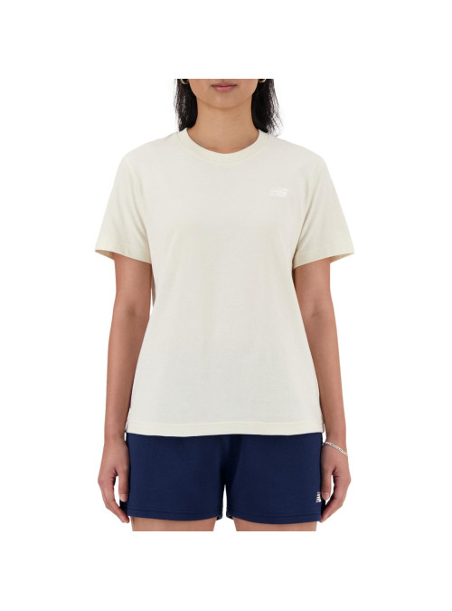 New Balance Koszulka damska S/S JERSEY WT41509LIN - Beżowa | Sklep Monotox