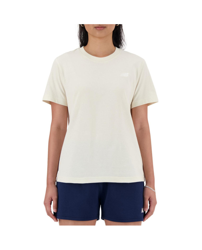 New Balance Koszulka damska S/S JERSEY WT41509LIN - Beżowa | Sklep Monotox