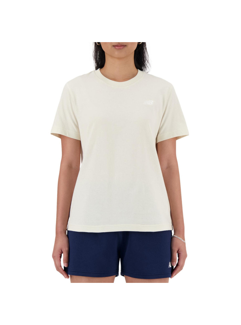 New Balance Koszulka damska S/S JERSEY WT41509LIN - Beżowa | Sklep Monotox