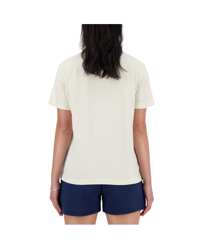 New Balance Koszulka damska S/S JERSEY WT41509LIN - Beżowa | Sklep Monotox
