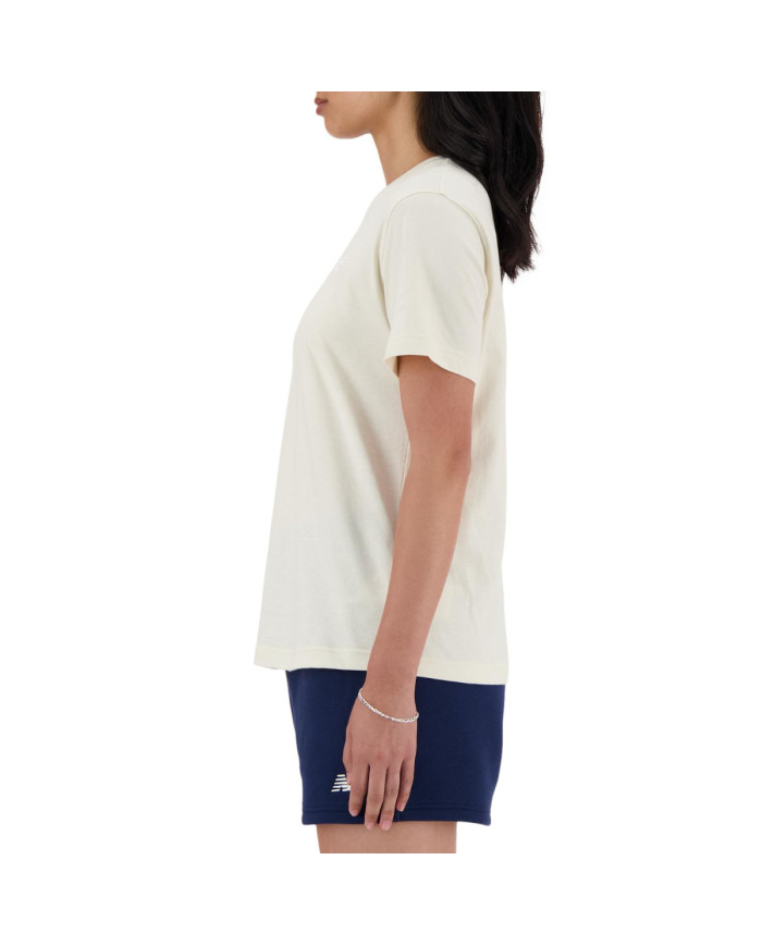 New Balance Koszulka damska S/S JERSEY WT41509LIN - Beżowa | Sklep Monotox