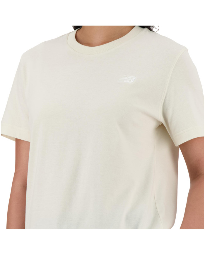 New Balance Koszulka damska S/S JERSEY WT41509LIN - Beżowa | Sklep Monotox