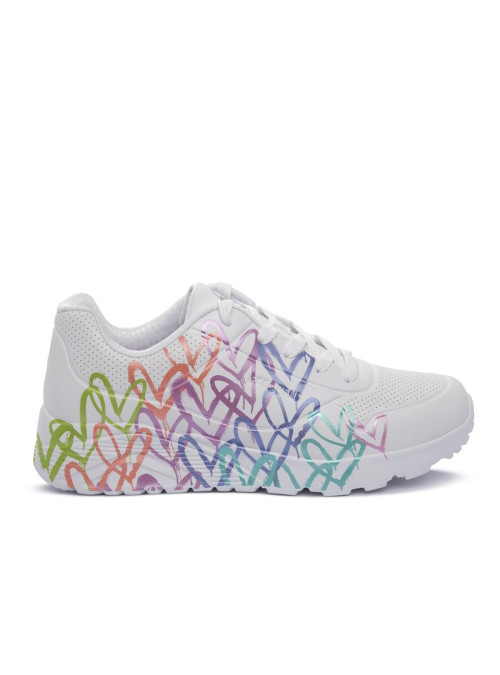 Skechers Buty UNO LITE-METALLIC JOY 314098LWMLT - Białe | Sklep Monotox