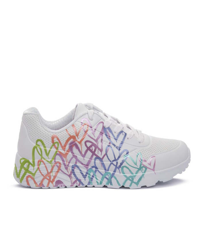 Skechers Buty UNO LITE-METALLIC JOY 314098LWMLT - Białe | Sklep Monotox