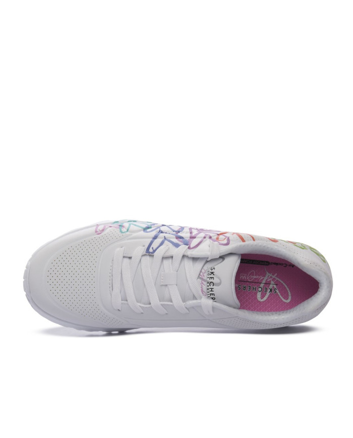 Skechers Buty UNO LITE-METALLIC JOY 314098LWMLT - Białe | Sklep Monotox