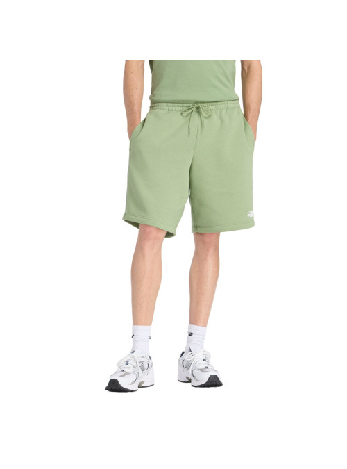 New Balance Szorty męskie SPORT FLEECE SHORT 9 MS43903AAR - Zielone | Sklep Monotox