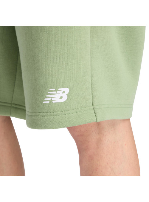 New Balance Szorty męskie SPORT FLEECE SHORT 9 MS43903AAR - Zielone | Sklep Monotox