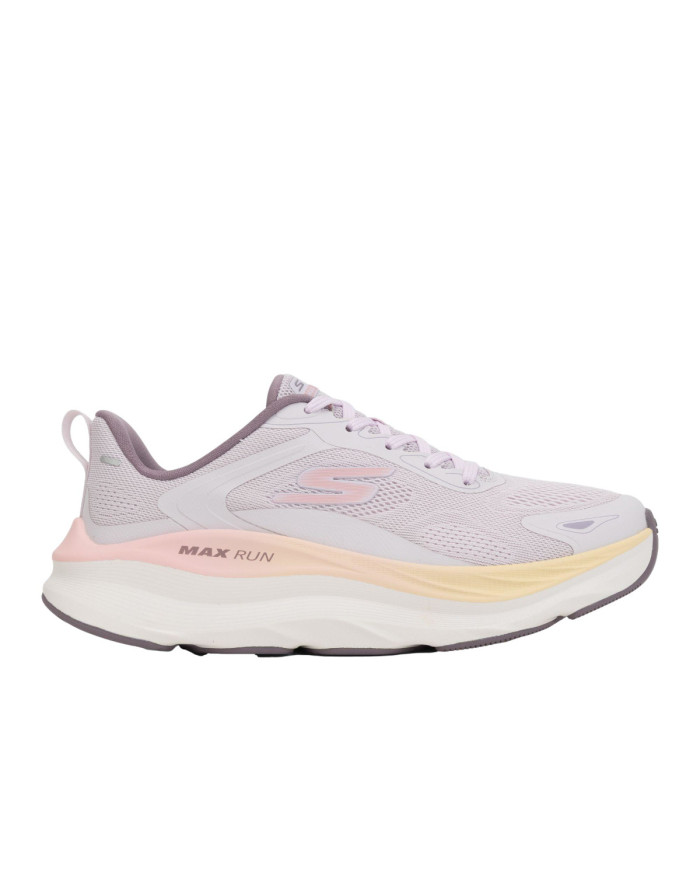 Skechers Buty damskie MAX RUN - PACEWAVE 129202LAV - Białe | Sklep Monotox