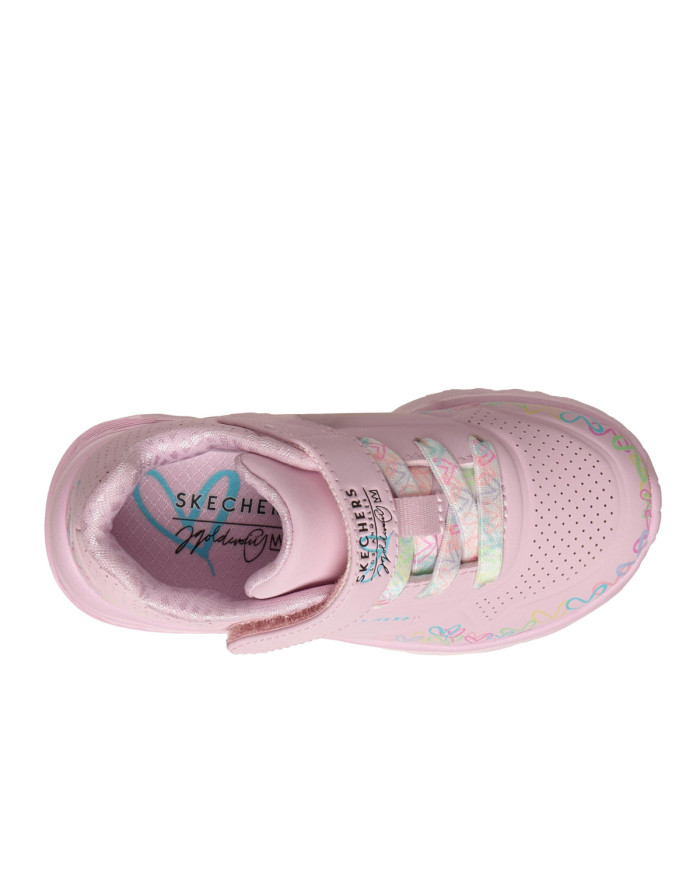 Skechers Buty dziecięce UNO LITE-HEART CRAZE 314091NLPMT - Różowe | Sklep Monotox