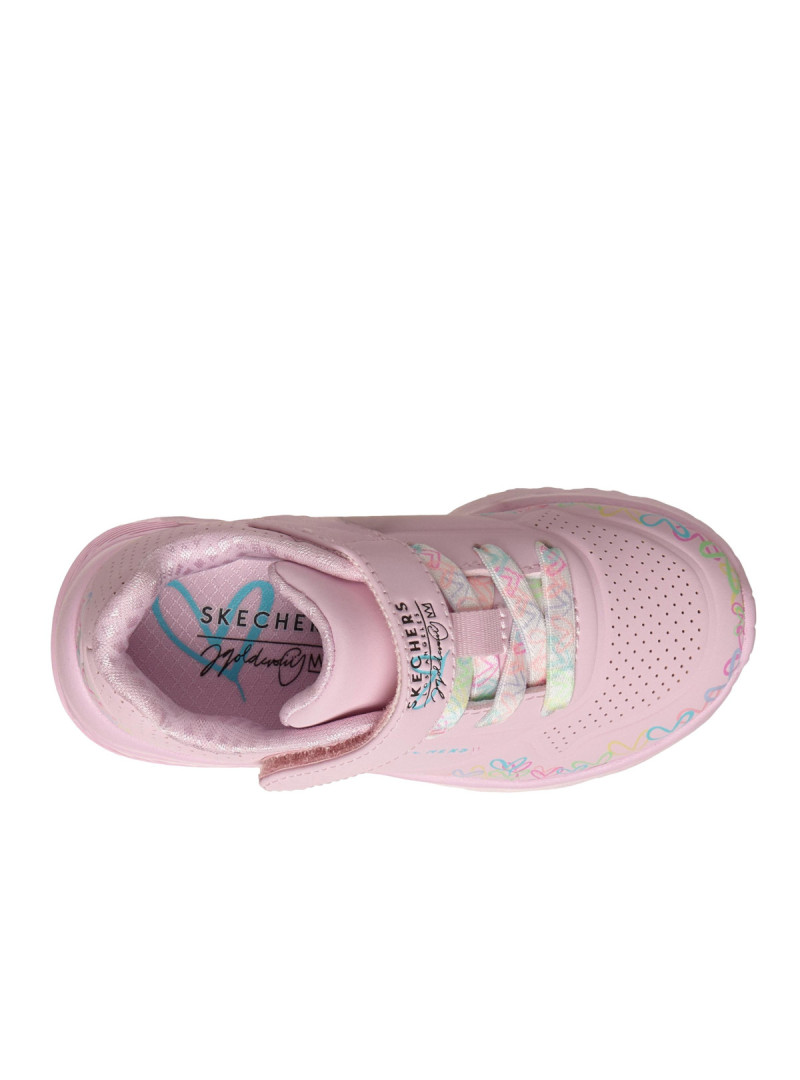 Skechers Buty dziecięce UNO LITE-HEART CRAZE 314091NLPMT - Różowe | Sklep Monotox