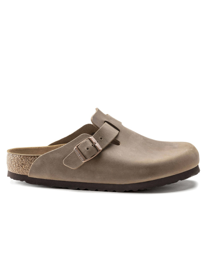 Birkenstock Damskie Klapki Boston Leoi Regular 0960811 Brązowy | Sklep Monotox