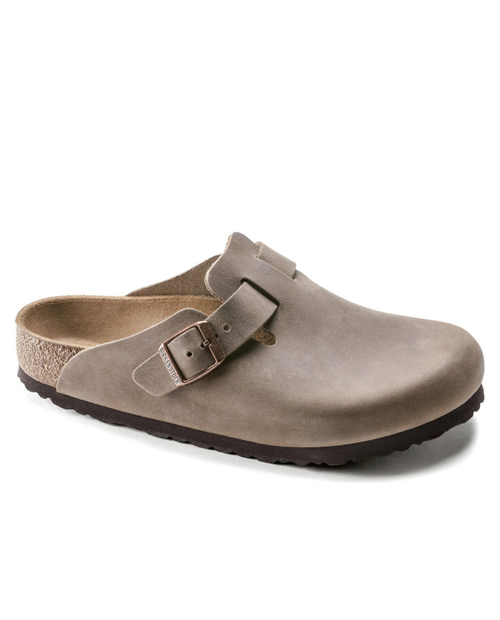 Birkenstock Damskie Klapki Boston Leoi Regular 0960811 Brązowy | Sklep Monotox