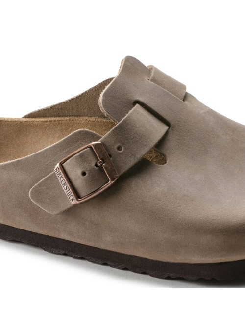 Birkenstock Damskie Klapki Boston Leoi Regular 0960811 Brązowy | Sklep Monotox