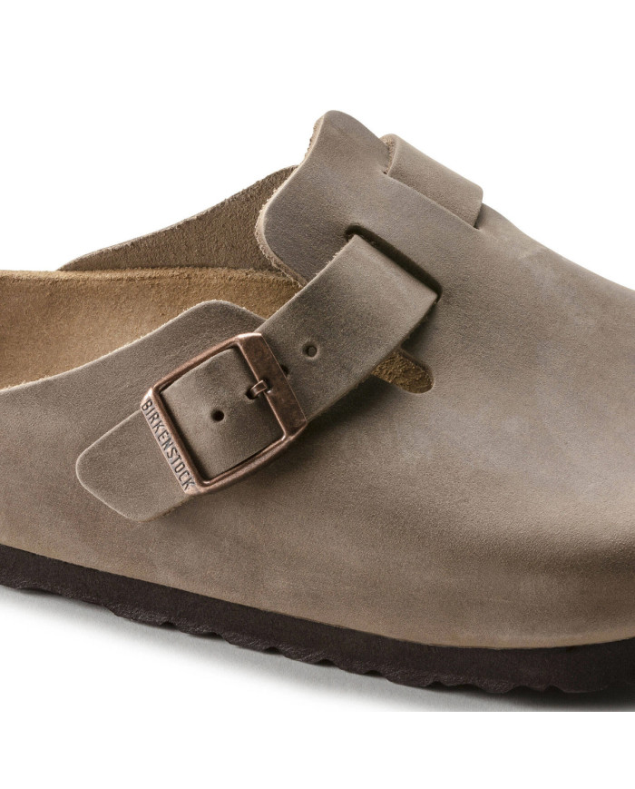 Birkenstock Damskie Klapki Boston Leoi Regular 0960811 Brązowy | Sklep Monotox