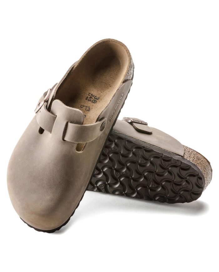 Birkenstock Damskie Klapki Boston Leoi Regular 0960811 Brązowy | Sklep Monotox