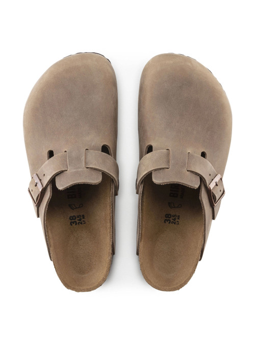 Birkenstock Damskie Klapki Boston Leoi Regular 0960811 Brązowy | Sklep Monotox