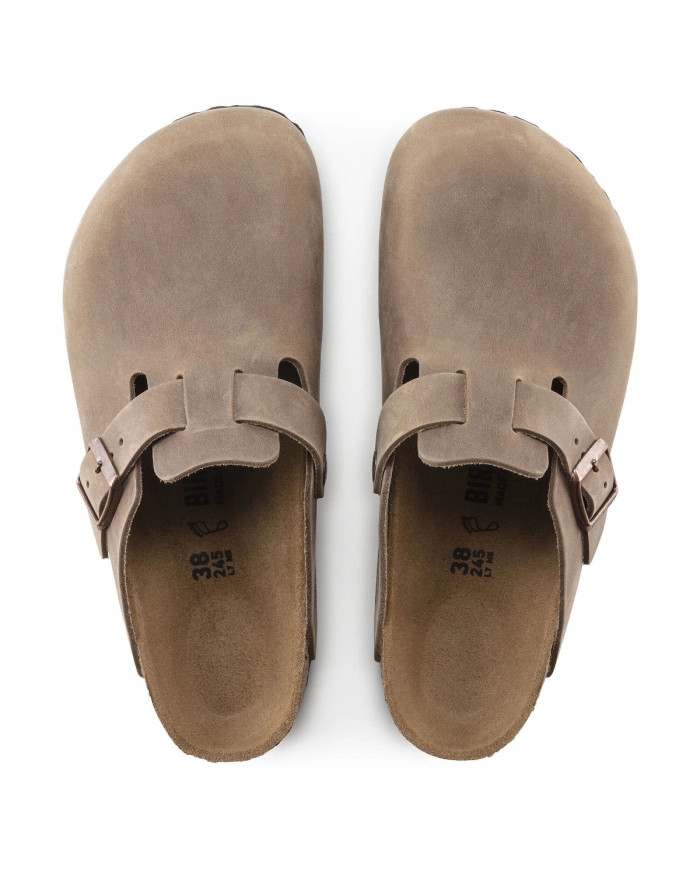 Birkenstock Damskie Klapki Boston Leoi Regular 0960811 Brązowy | Sklep Monotox