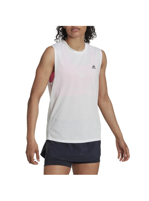 Adidas Koszulka damska adidas Performance RI 3B MUSCL TNK HK9117 - Biała | Sklep Monotox