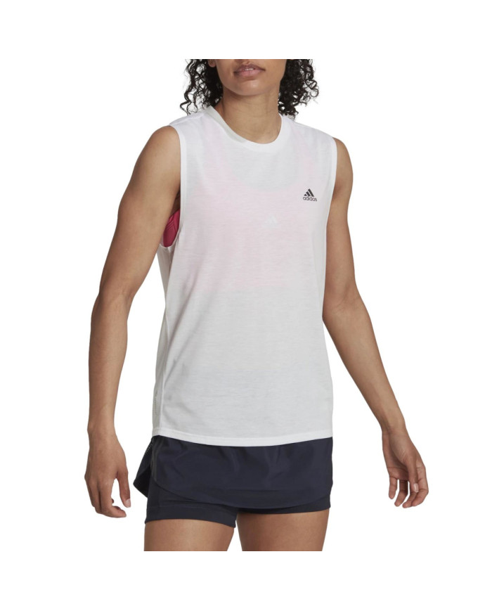 Adidas Koszulka damska adidas Performance RI 3B MUSCL TNK HK9117 - Biała | Sklep Monotox