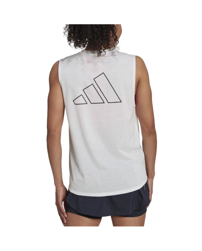 Adidas Koszulka damska adidas Performance RI 3B MUSCL TNK HK9117 - Biała | Sklep Monotox
