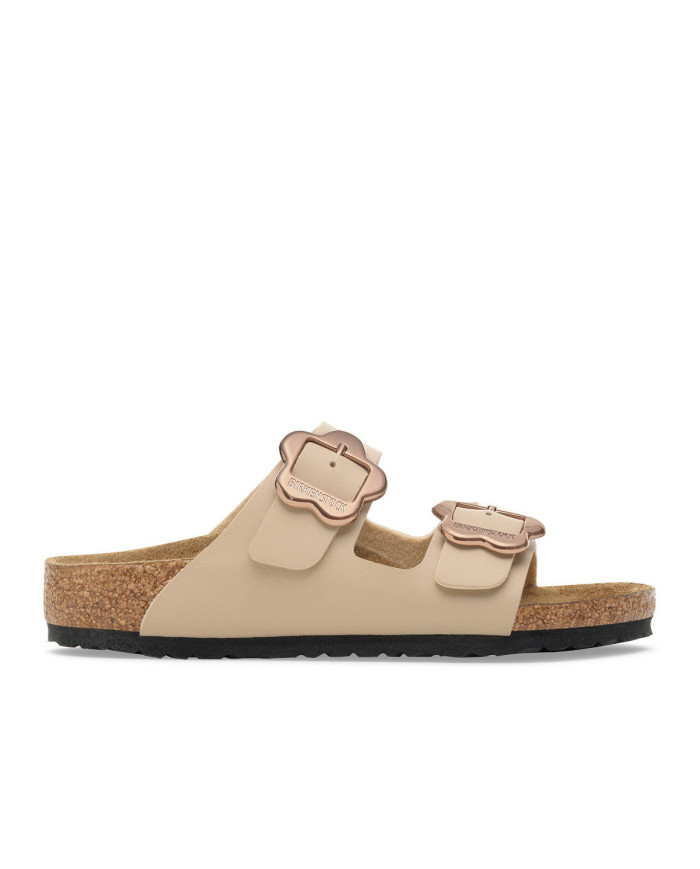 Birkenstock Klapki ARIZONA KIDS FLOWER BUCKLE BF 1030439 - Beżowe | Sklep Monotox