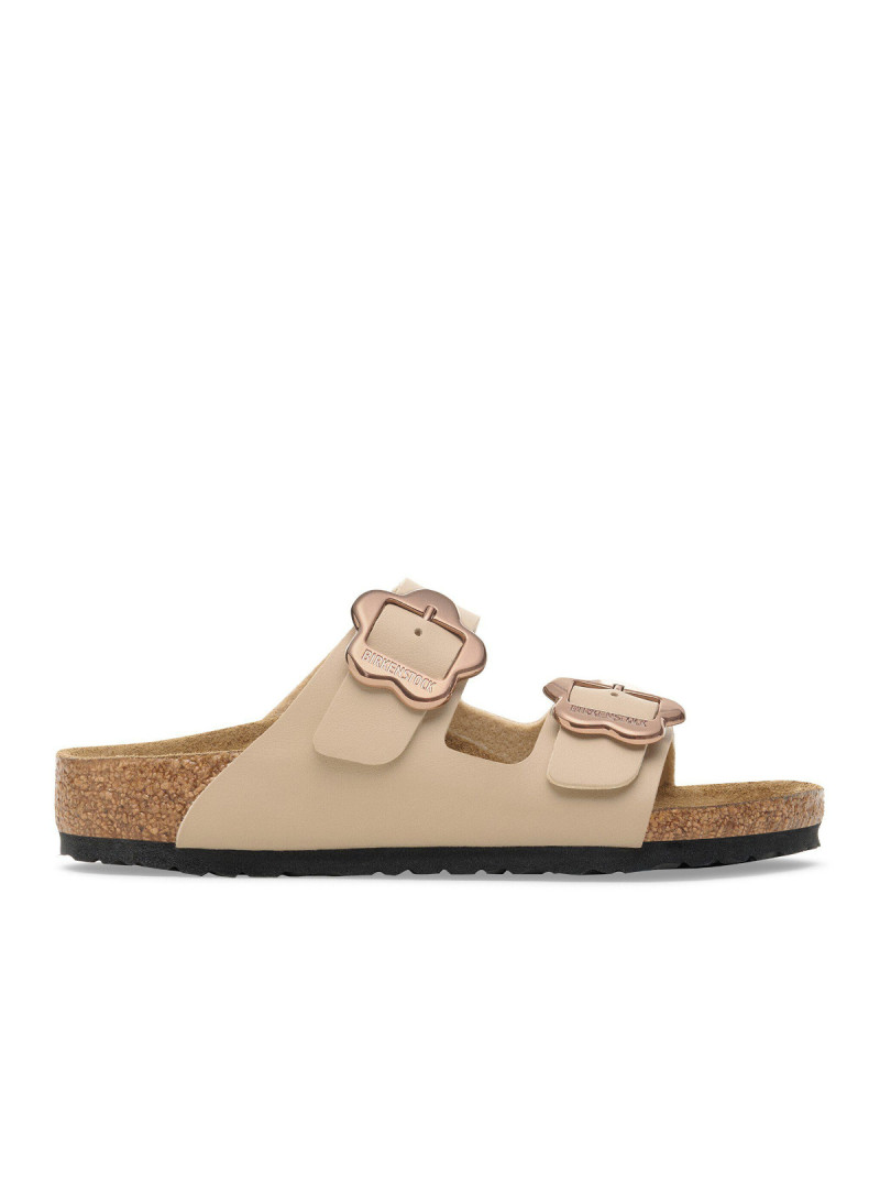Birkenstock Klapki ARIZONA KIDS FLOWER BUCKLE BF 1030439 - Beżowe | Sklep Monotox