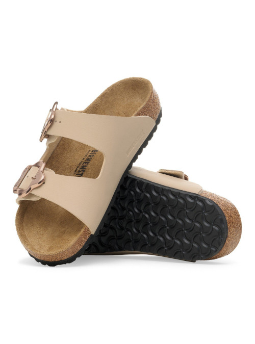 Birkenstock Klapki ARIZONA KIDS FLOWER BUCKLE BF 1030439 - Beżowe | Sklep Monotox