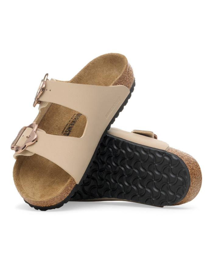 Birkenstock Klapki ARIZONA KIDS FLOWER BUCKLE BF 1030439 - Beżowe | Sklep Monotox